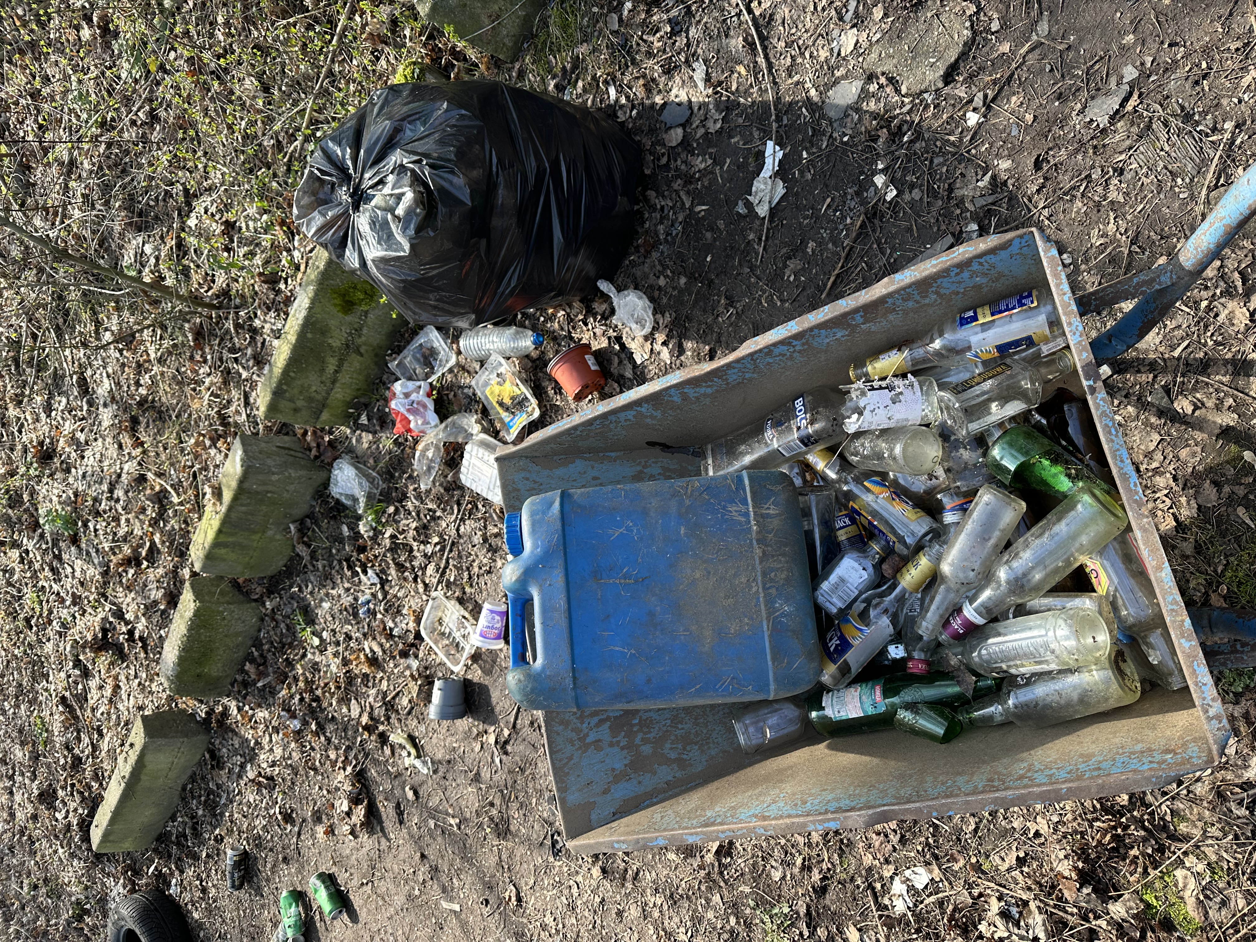 Zdjęcie odpady zebrane w rejonie ul. Waloszka.jpeg