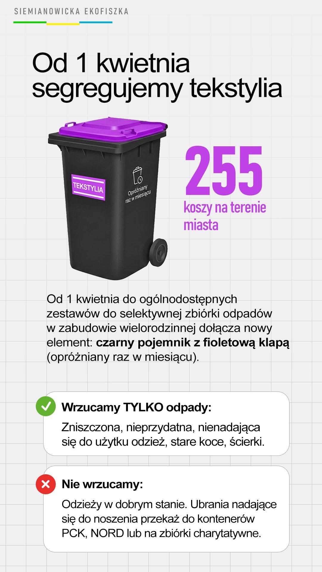 Zdjęcie infrmoacja prasowa na temat nowych pojemników na tekstylia.jpeg