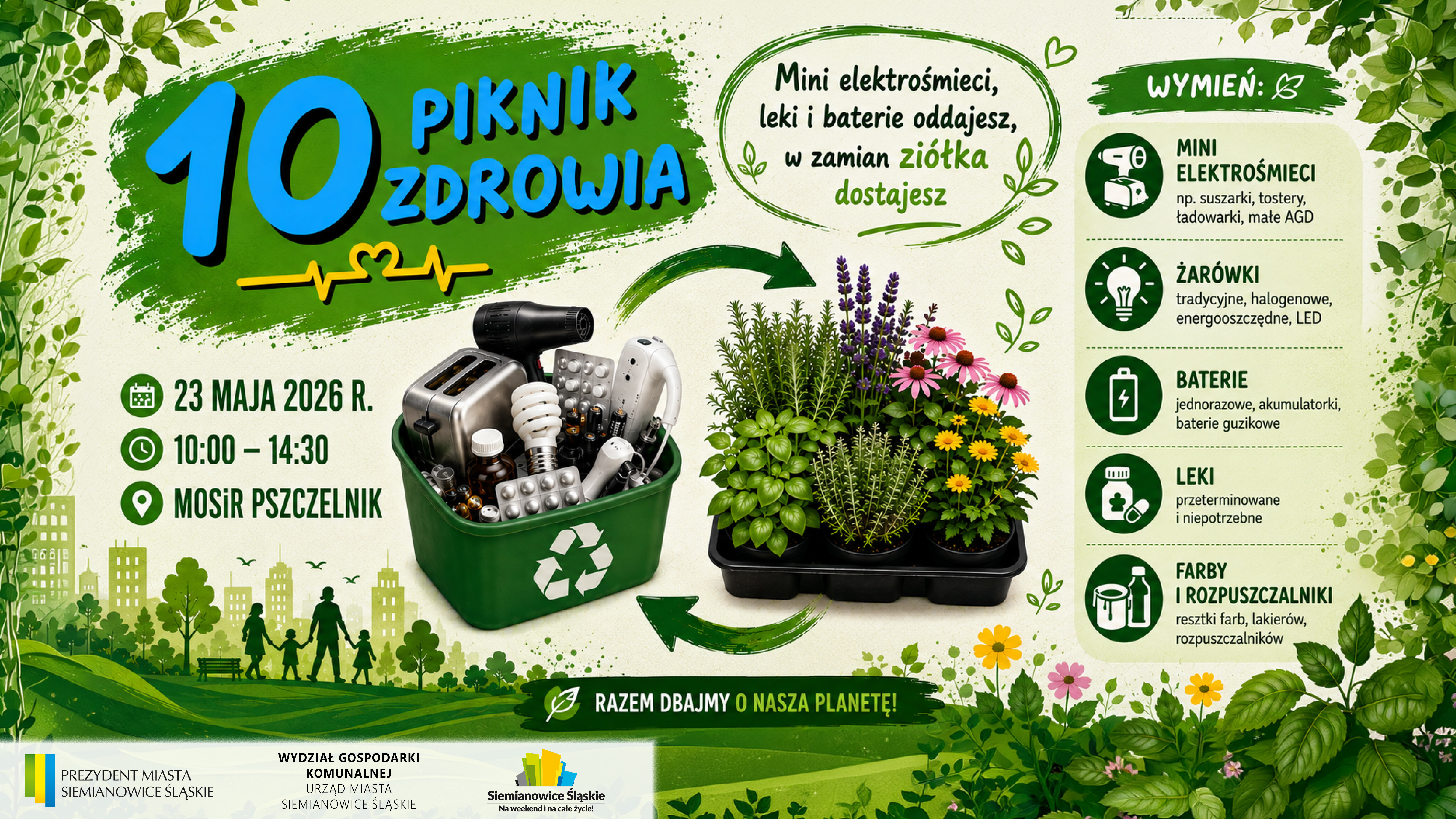Zdjęcie Plakat promujący wymiane elektrośmieci na sadzonki roślin.jpg